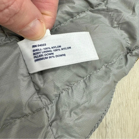 Gap lightweight puffer down Vest Mustard brown yellow warm Sz Small - Picture 7 of 8